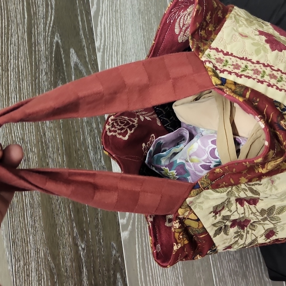 Unique Tulip Tripod Reversible Patch Work Washabl… - image 5